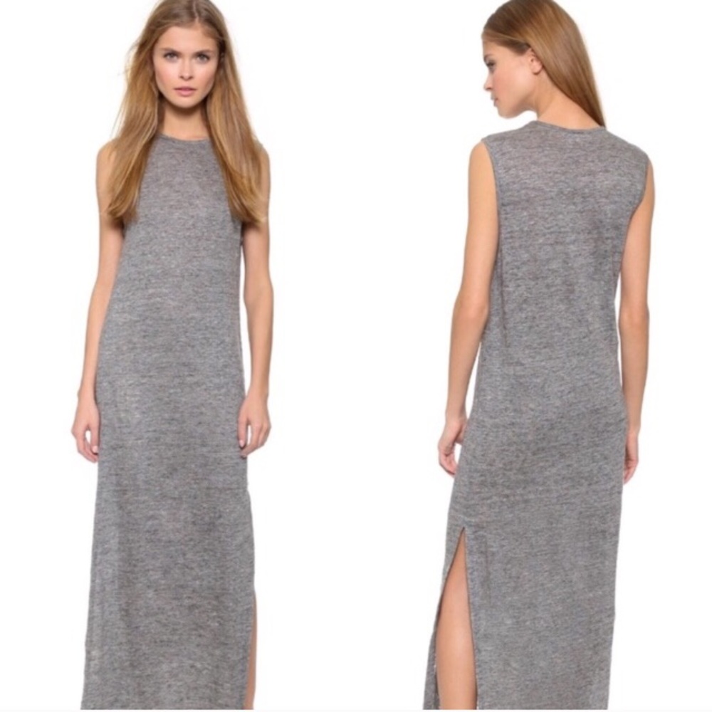 T by Alexander Wang Linen Maxi Dress